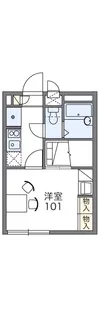 レオパレスエルピース【1階】の間取り