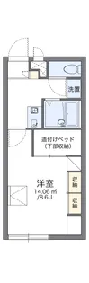 レオパレスNK高屋ヶ丘【102号室】の間取り