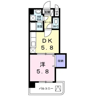 ラフィネT.M.I【5階】の間取り