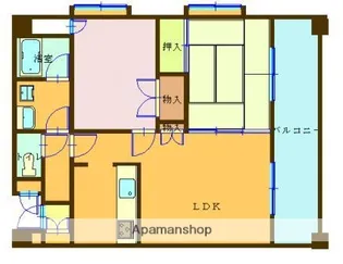 ルミエールハイツ南栄【6階】の間取り