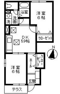 バルコ・デ・エストレジャA【101号室】の間取り