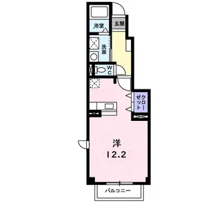 スカイラークⅡ【1階】の間取り