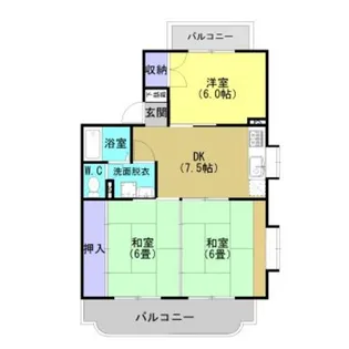 ビューヒルズ【2階】の間取り
