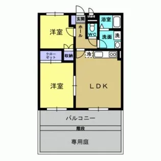 ベーシックパレス【1階】の間取り