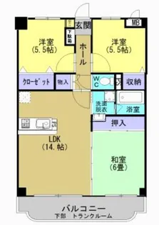 トレインピア国分【3階】の間取り