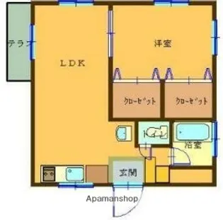 ファミールM【4階】の間取り
