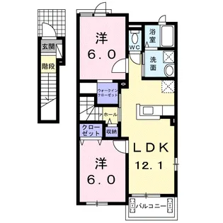 アルドールⅡ【2階】の間取り