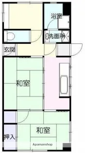 ハイツユニバーシティ【1階】の間取り