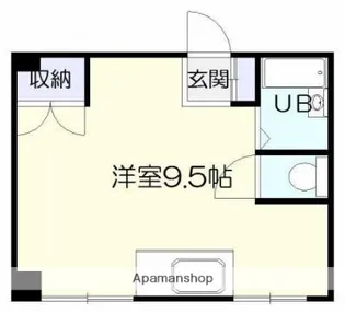 ハイツユニバーシティ【1階】の間取り