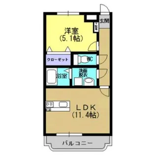 K’S国分【2階】の間取り
