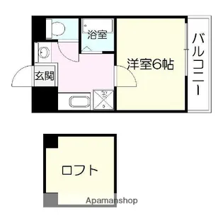 UEハウス六番館【503号室】の間取り