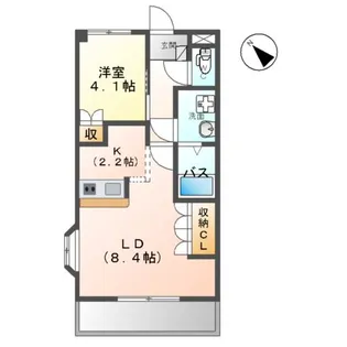 アクア【203号室】の間取り