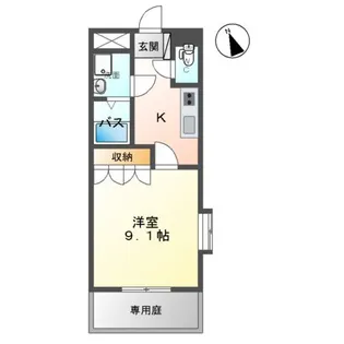 レイクレアⅠ【1階】の間取り