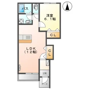 ディアドリーム 凛【1階】の間取り