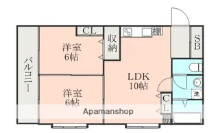 プレジデント727【2階】の間取り