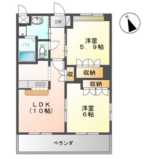 GREEN PARK 絆【1階】の間取り