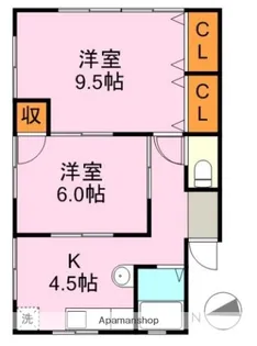 サンハイツ城山【1階】の間取り