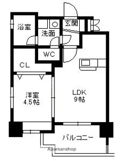 さくらヒルズ樋之口壱番館【8階】の間取り