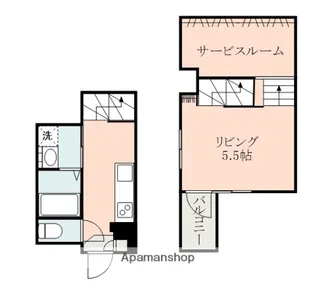 GRANDIR鹿大前【1階】の間取り
