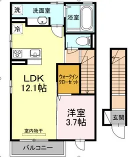 D.CUORE(ディークォーレ)【2階】の間取り