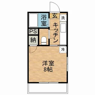 グレイス荒田壱番館【206号室】の間取り