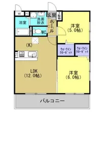 グランコモード【110号室】の間取り