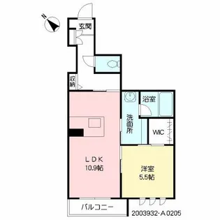 アミコートK【2階】の間取り