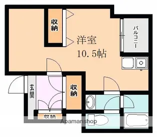 シルバースクエア【3階】の間取り