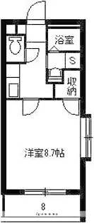 LA LUNA SAKANOUE【2階】の間取り