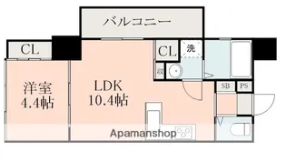 LANDMARK NISHIDA HONDORI【7階】の間取り