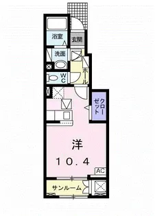 グランデ・KUBO【1階】の間取り