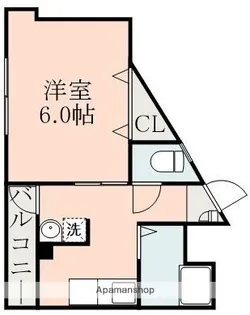 内野ビル【4階】の間取り
