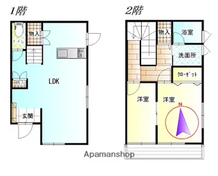 サンヒルズMAGOME【B号室】の間取り