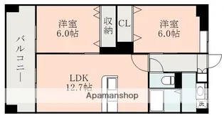 K&J城西【206号室】の間取り