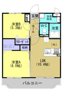 リバーサイドM【1階】の間取り