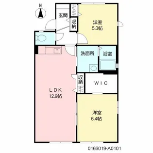 ディアス寿【1階】の間取り