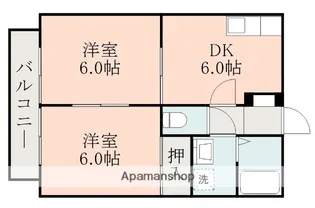 ビーラインNV2【2階】の間取り