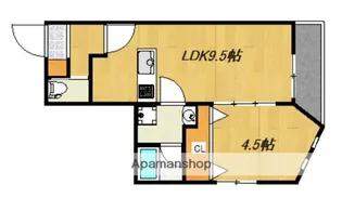 SANTACRUZ東谷山【3階】の間取り