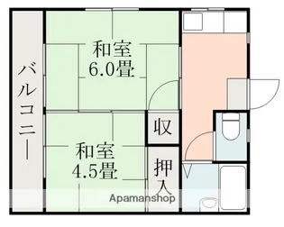 楠畑コーポ2【2階】の間取り