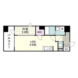 SーRESIDENCE 小川町【1401号室】の間取り