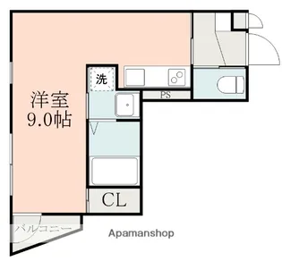LINKCREST谷山電停南【3階】の間取り