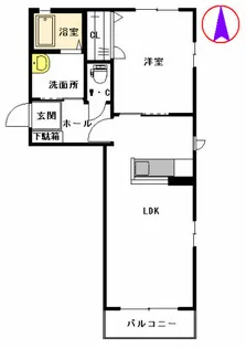 クラヴィエ隼人 Ⅰ棟【2階】の間取り