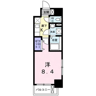 ルーカス 武之橋【5階】の間取り