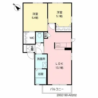 カーサレジオ【2階】の間取り