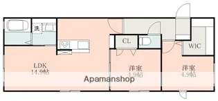 ファビュラス【1階】の間取り