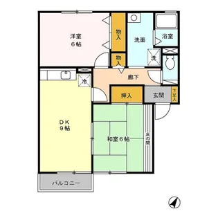 セジュールChez moi(シェモア)【2階】の間取り