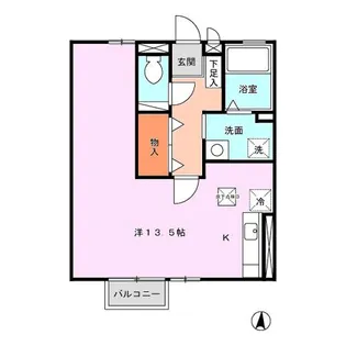 サニーブレイスYOMO A棟【1階】の間取り