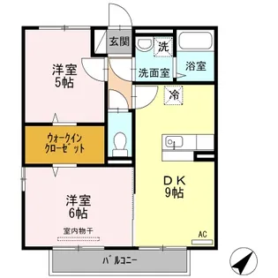 ISTーGARDEN A棟【203号室】の間取り