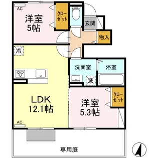 絆Ⅲ【1階】の間取り