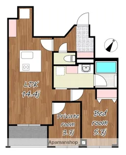 エムディア城西【4階】の間取り